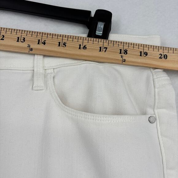 Athleta Sculptek Skinny Ankle Jeans Plus Size 22 White High Rise Stretch Denim - Picture 8 of 12